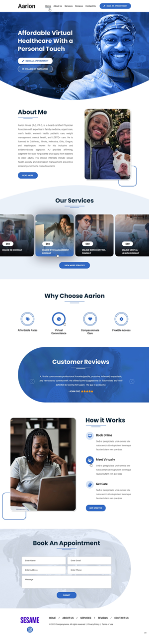 Diseño de Squarespace por pb para este proyecto | Diseño: #36009405