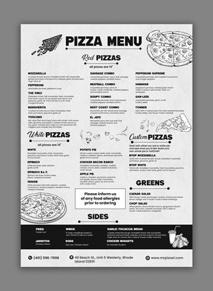 Design de Menu par debdesign pour ce projet | Design : #36012314