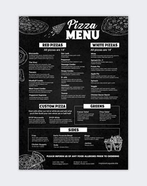 Design de Menu par debdesign pour ce projet | Design : #36013090
