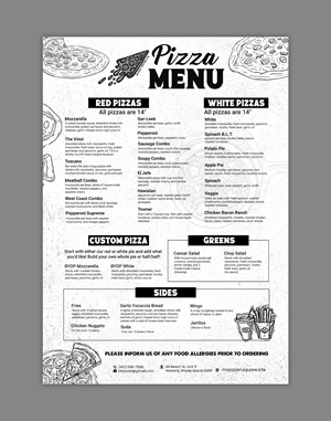 Design de Menu par debdesign pour ce projet | Design : #36013091