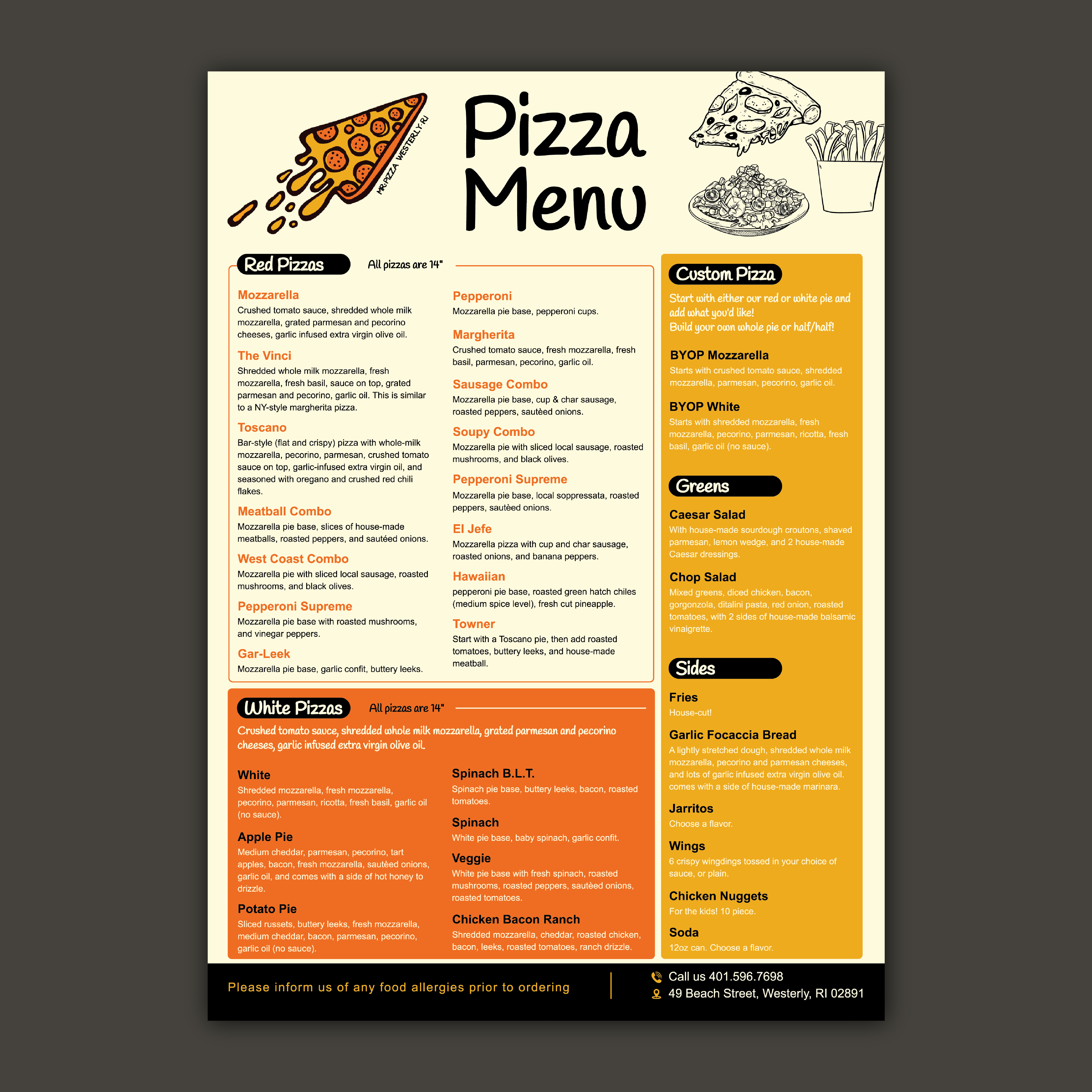 Menü-Design von Bidita Saha für dieses Projekt | Design #36010216