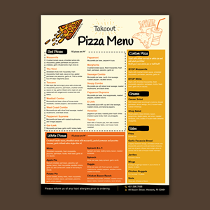Design de Menu par Bidita Saha pour ce projet | Design : #36015401