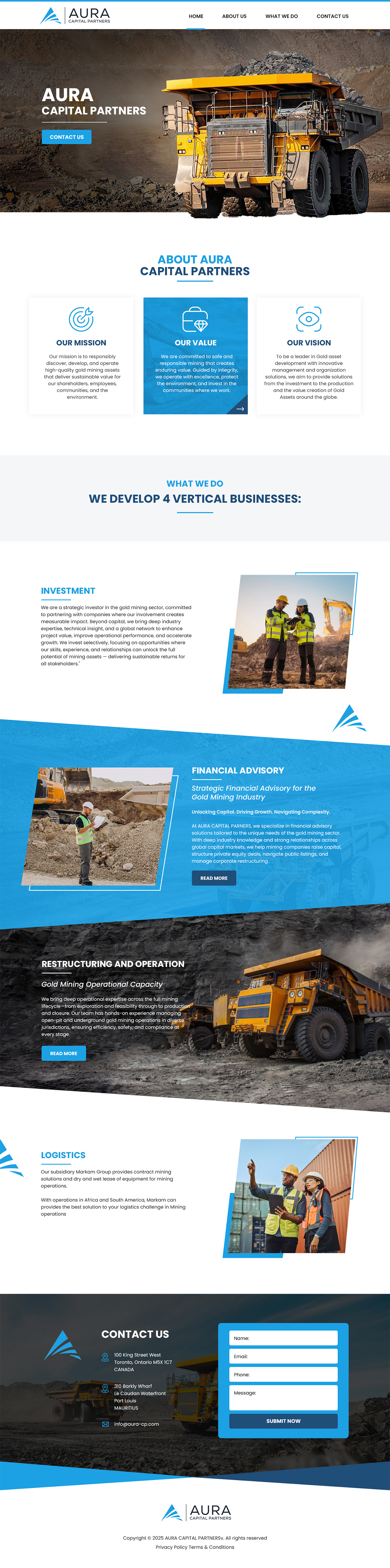 Web Design by MAHABA for Markam Group | Design #36013008