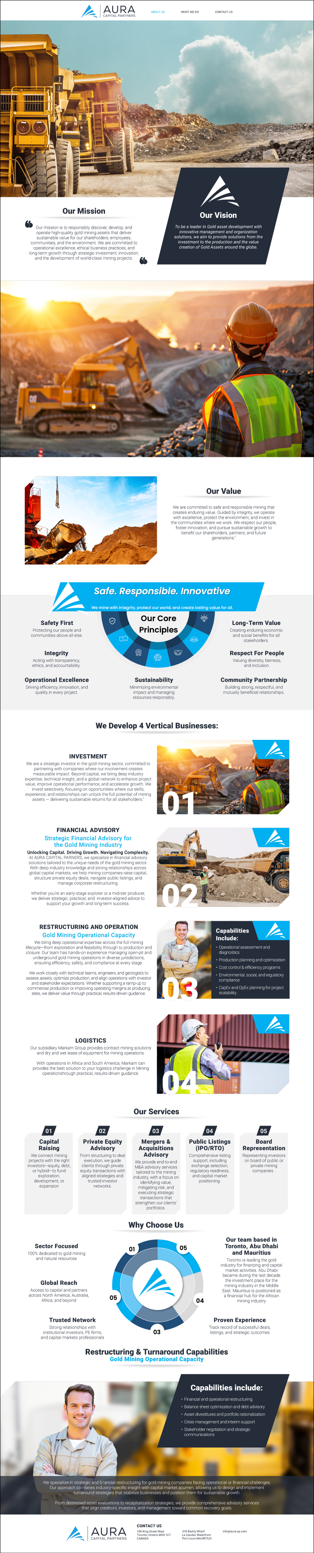 Web Design by MarkoE for Markam Group | Design #36021951