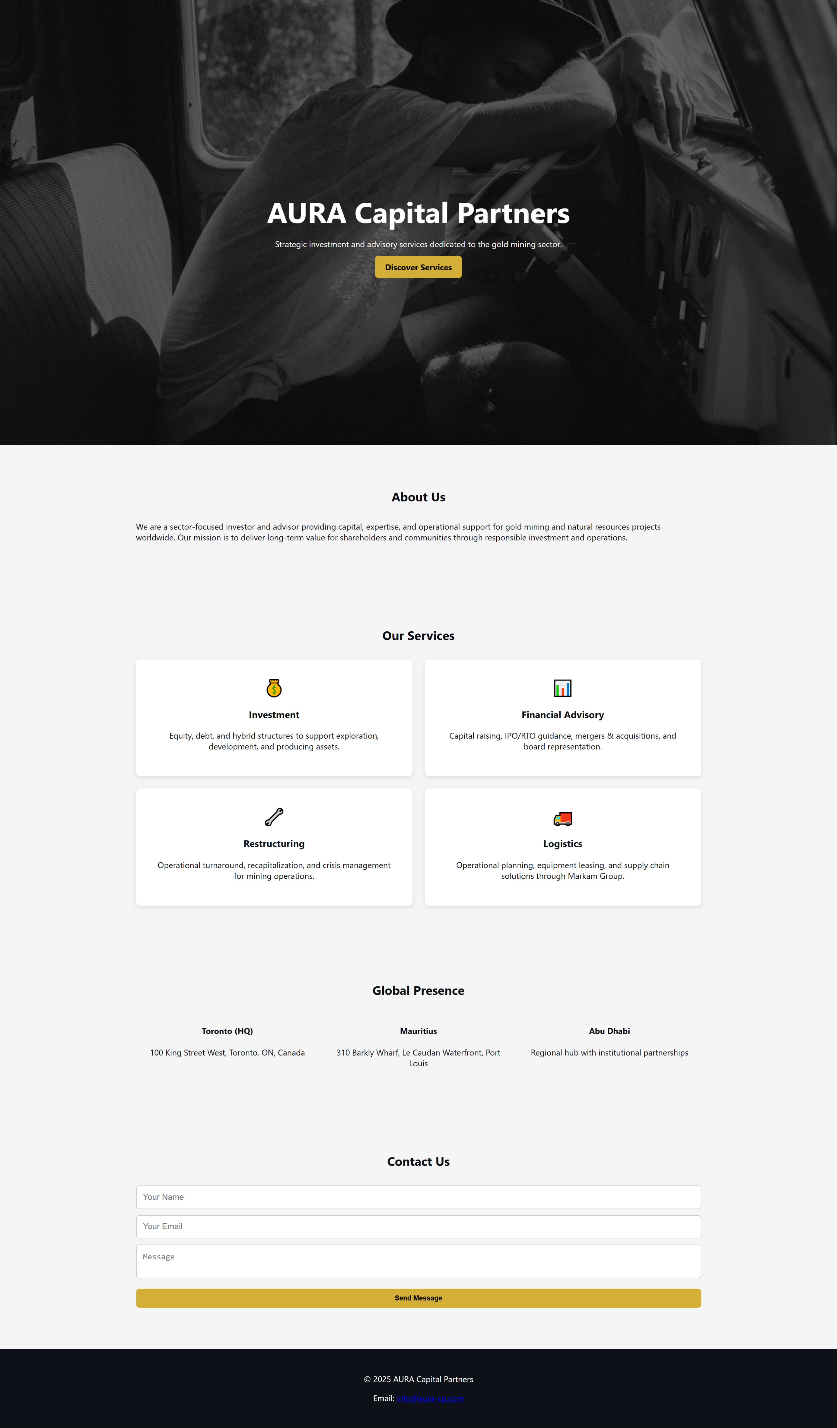 Web Design by JOYJIT for Markam Group | Design #36029659