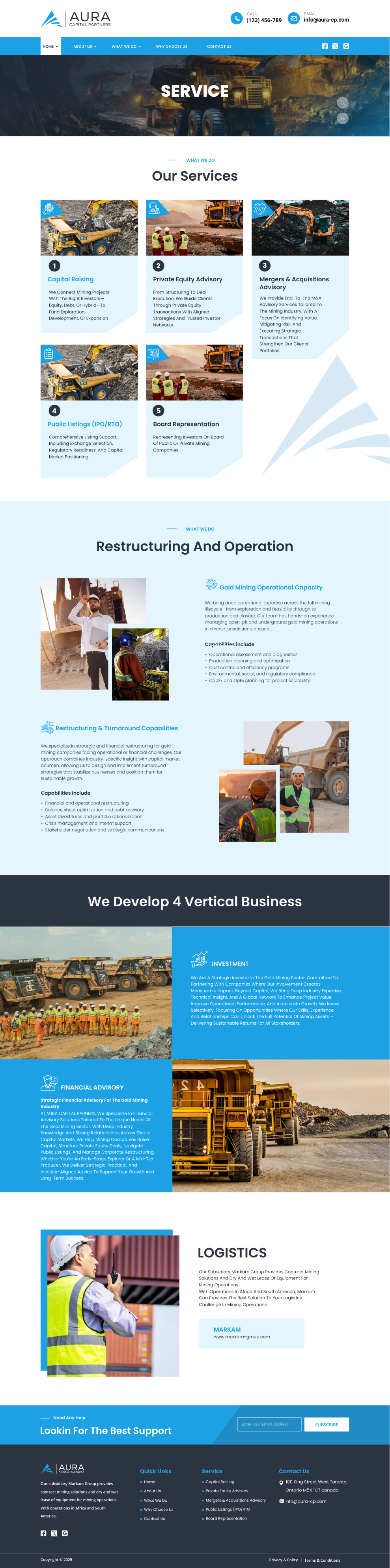 Web Design by Ascinate for Markam Group | Design #36046089