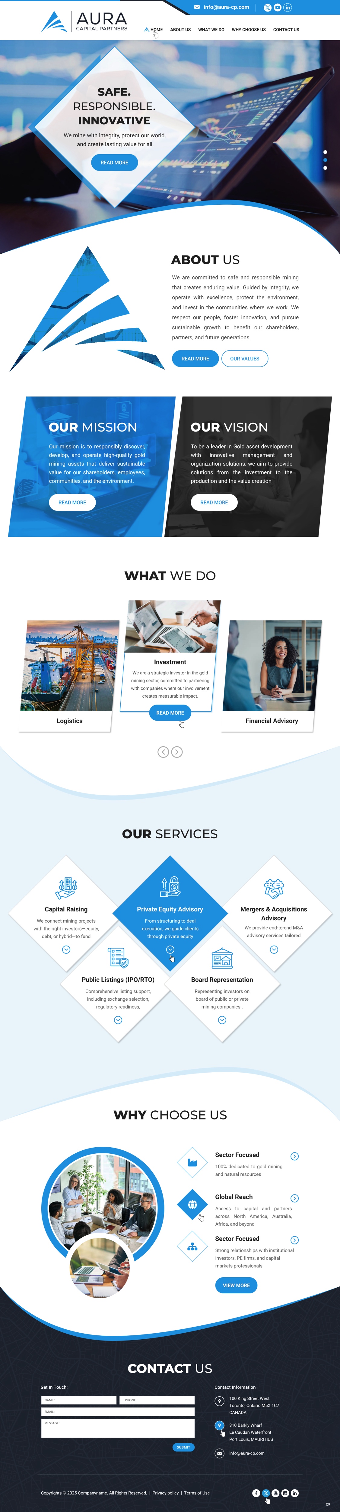 Web Design by pb for Markam Group | Design #36015945