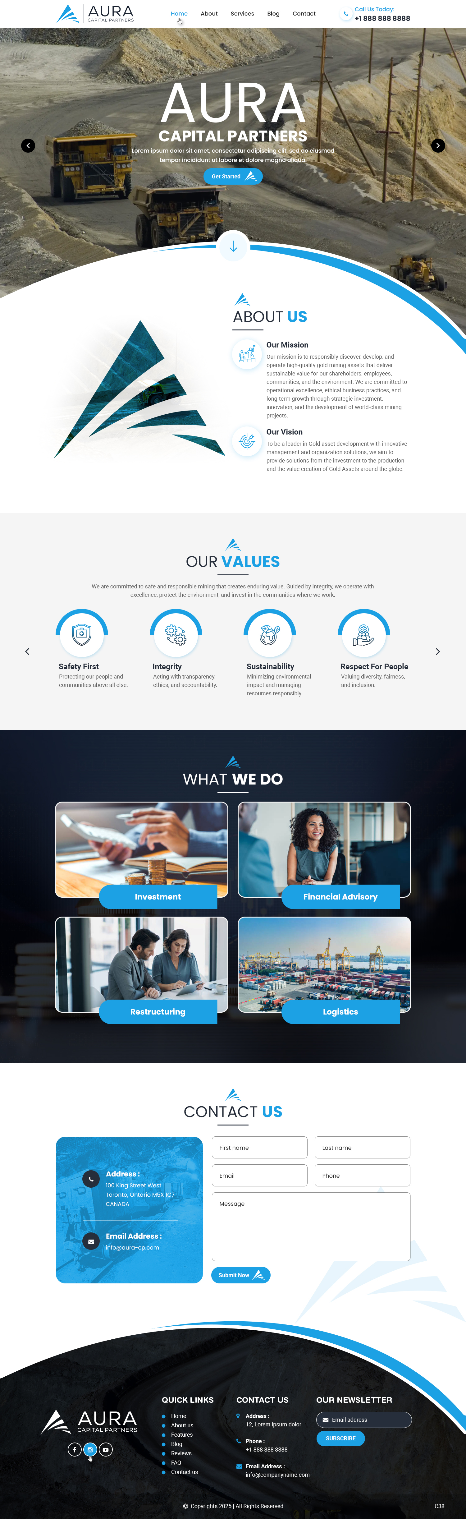 Web Design par pb pour Markam Group | Design #36015949