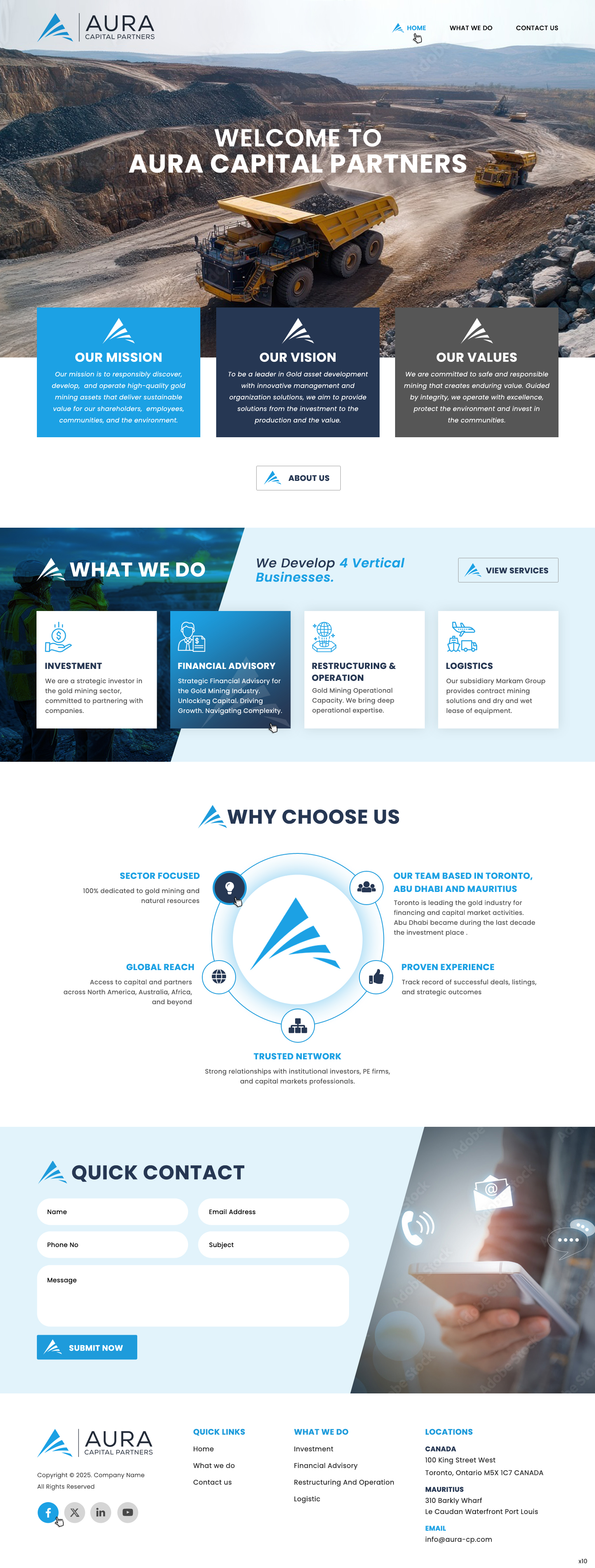 Web Design par pb pour Markam Group | Design #36015953