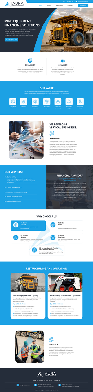 Web Design by rightway for Markam Group | Design #36018449