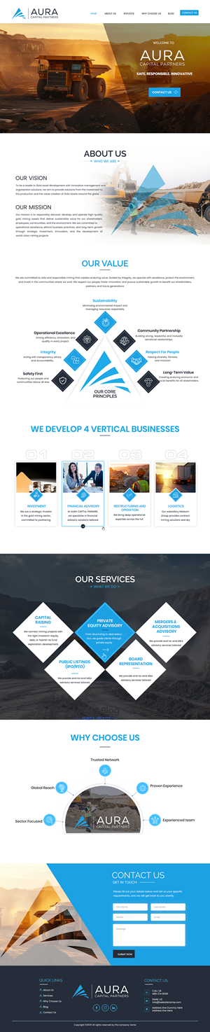 Web Design by Creations Box 2015 for Markam Group | Design #36021786