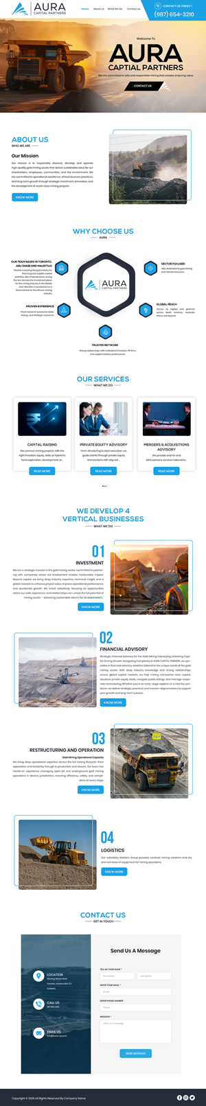 Web-Design von Creations Box 2015 für Markam Group | Design: #36021787