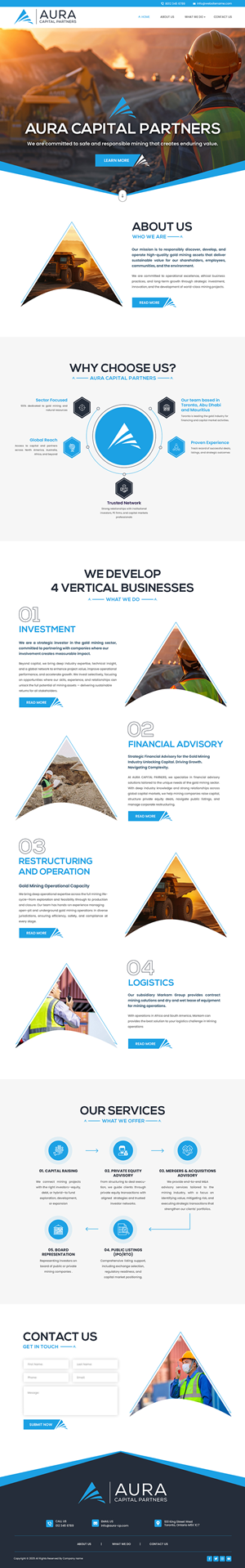 Web-Design von Creations Box 2015 für Markam Group | Design: #36021789