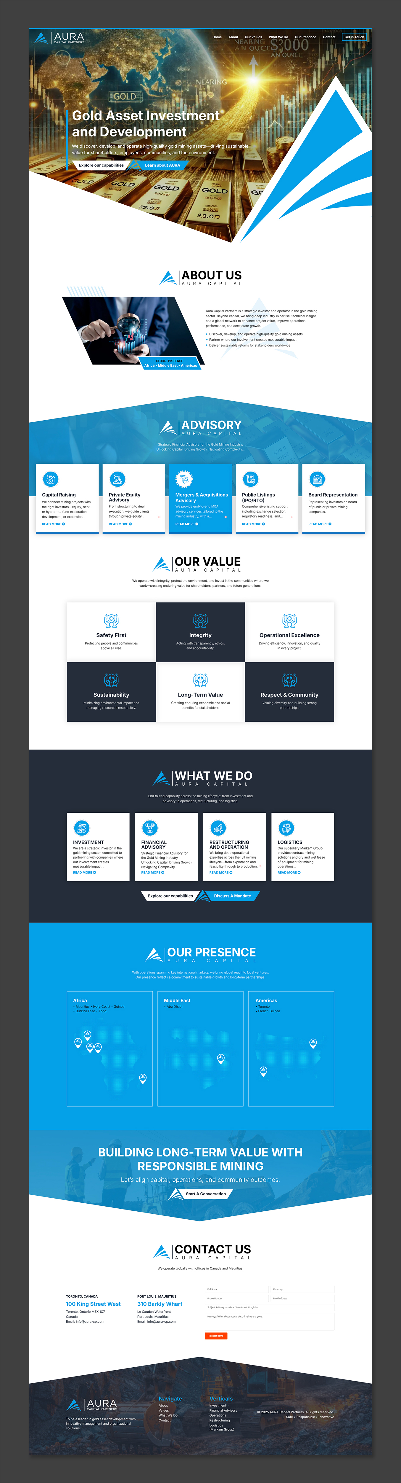 Web Design par Titan Solbiz pour Markam Group | Design #36175401