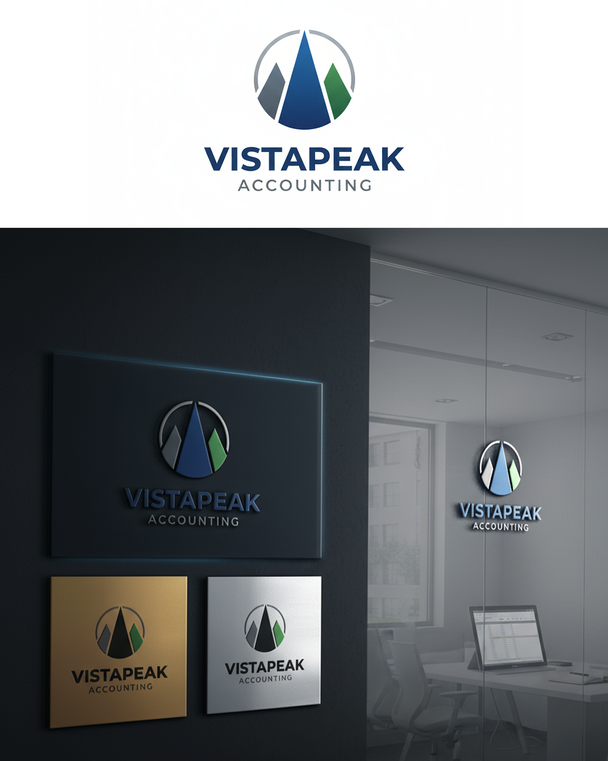 Logo Design by AMBStudio for Vistapeak Accounting | Design #36017925