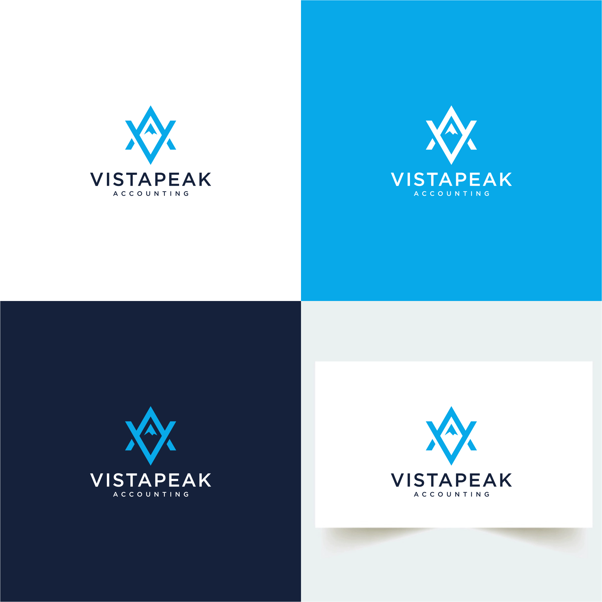 Diseño de Logo por babyaga para Vistapeak Accounting | Diseño #36011508