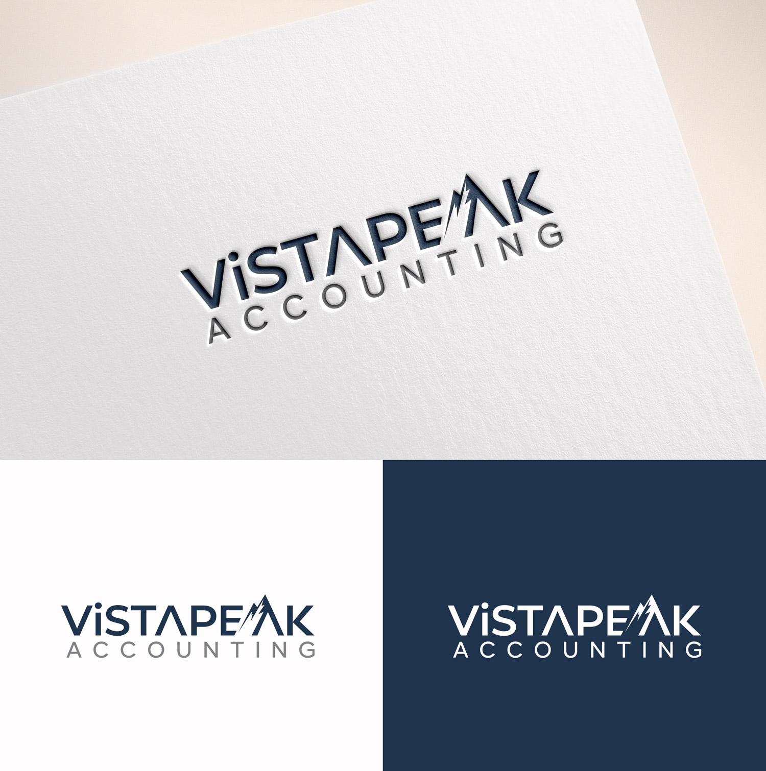 Logo Design by M Art & Design for Vistapeak Accounting | Design #36011598