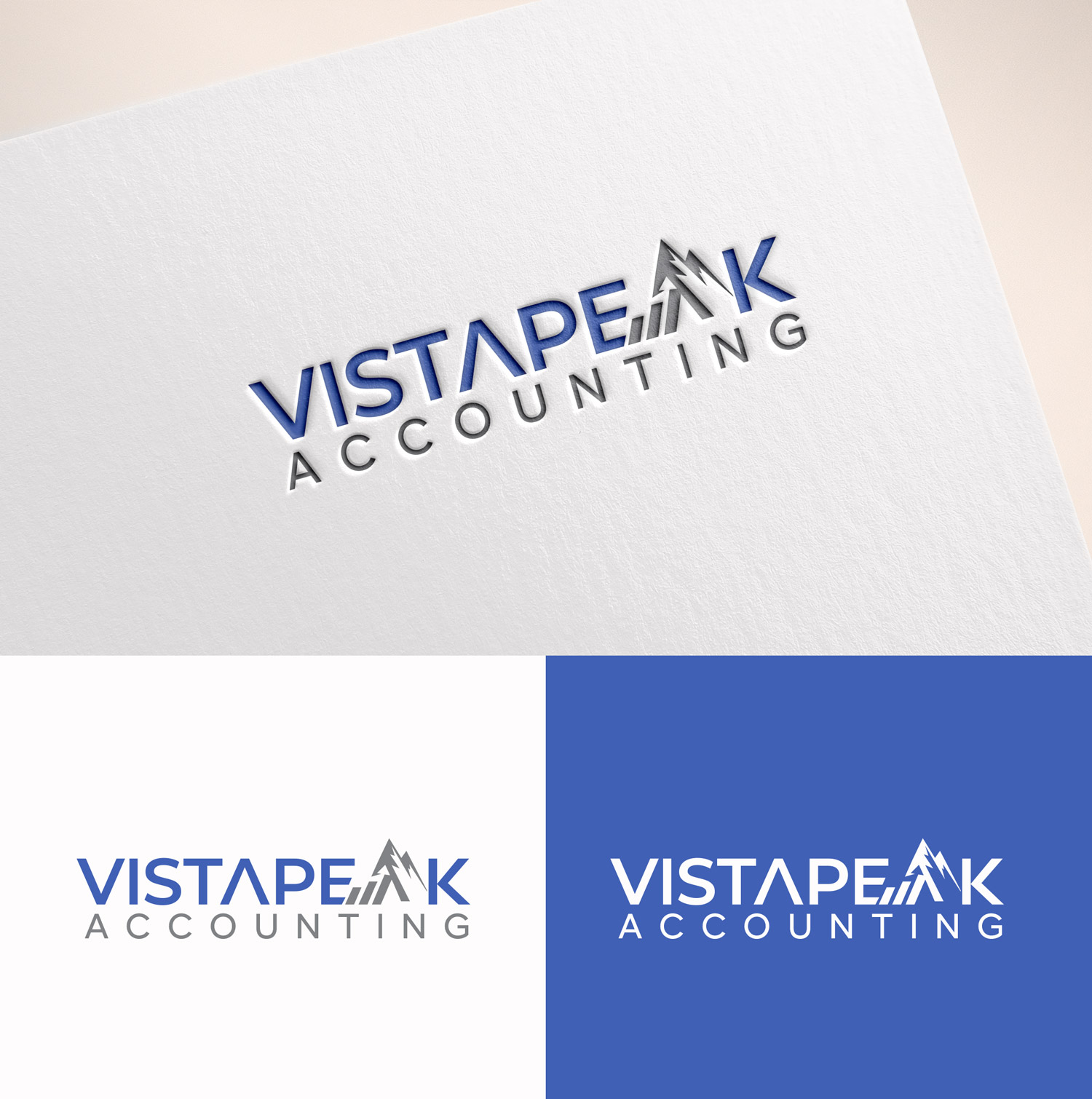 Logo Design by M Art & Design for Vistapeak Accounting | Design #36011772