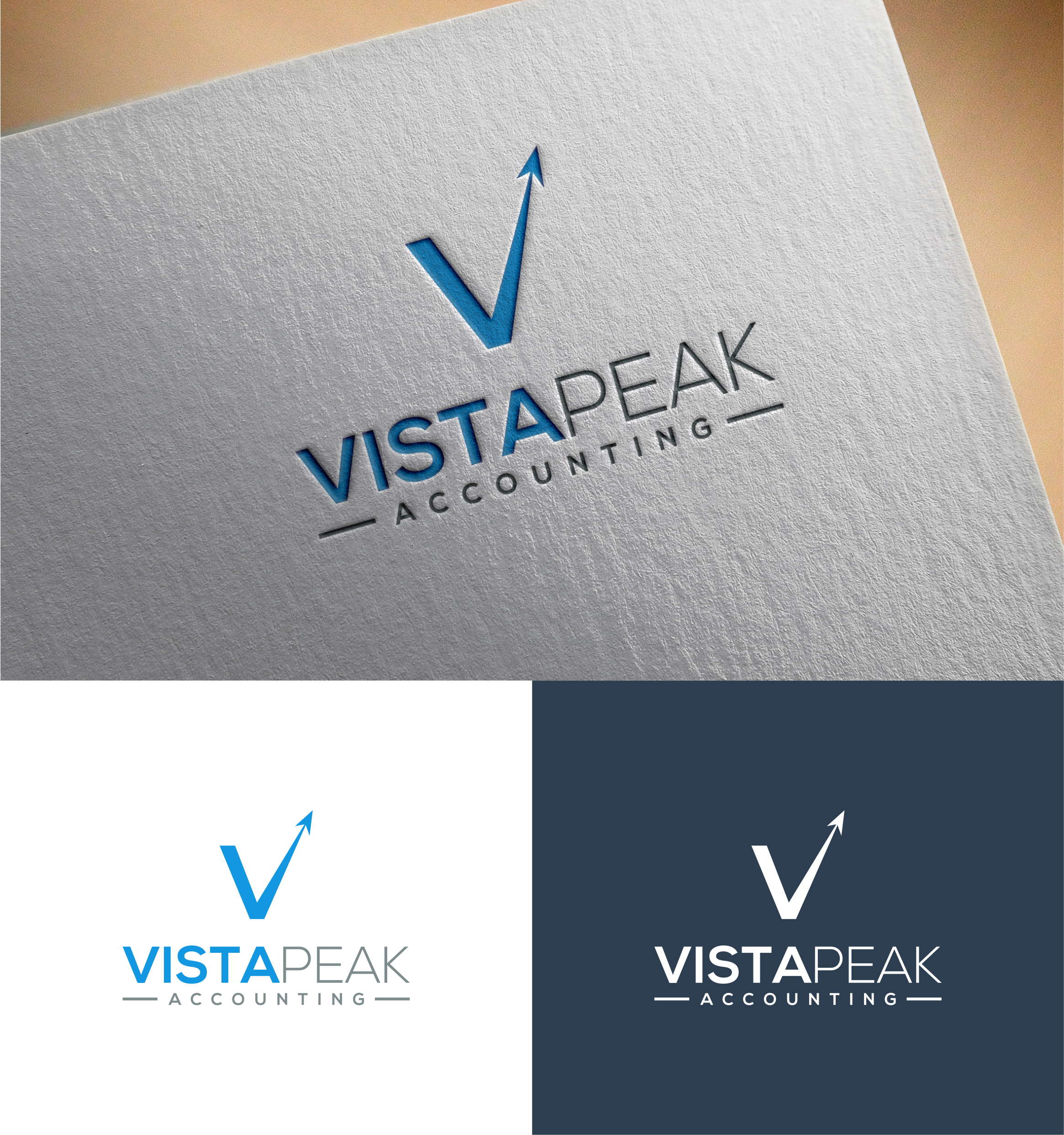 Logo Design by healer1617 for Vistapeak Accounting | Design #36010958
