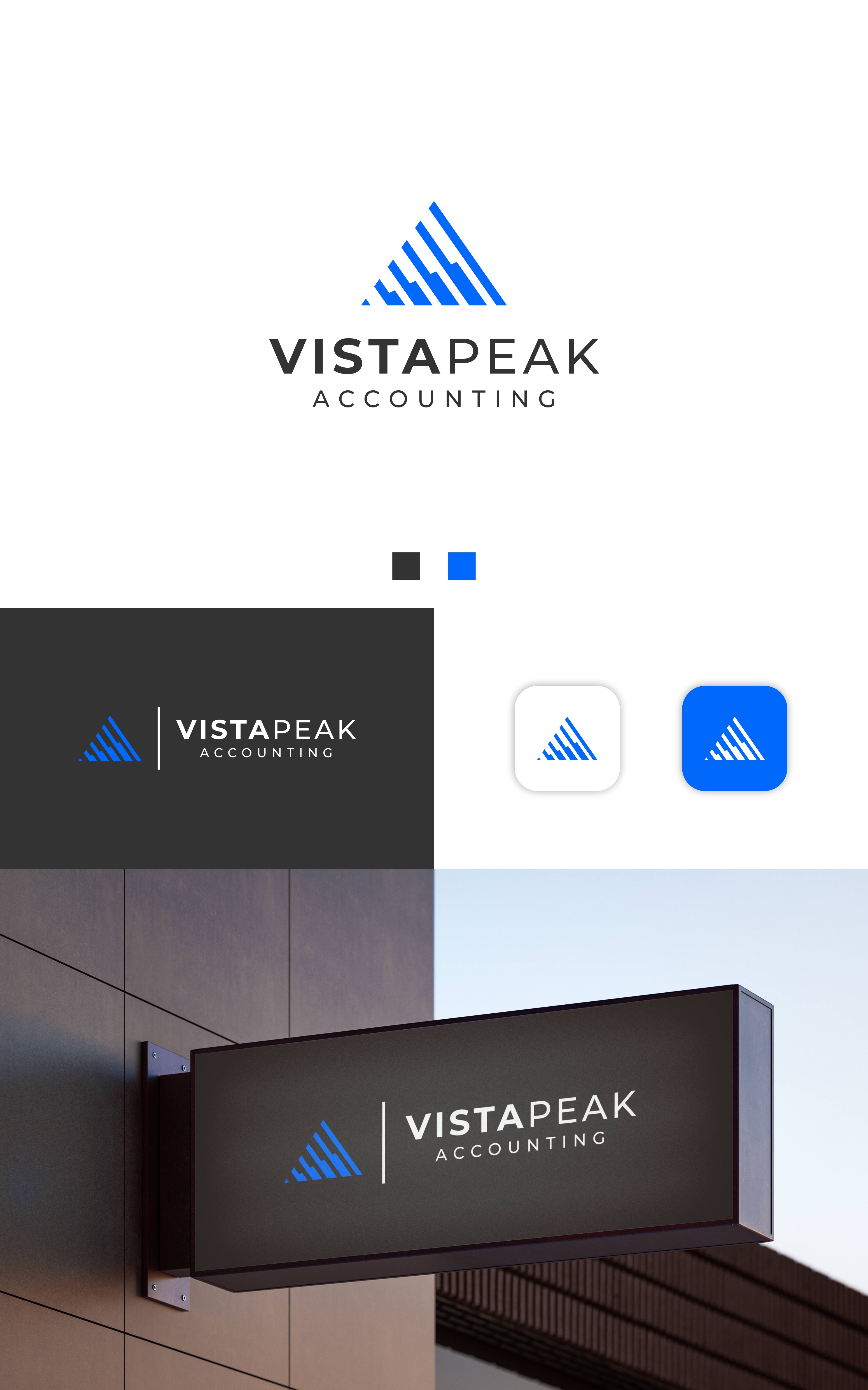 Logo Design by Dell_a.Design for Vistapeak Accounting | Design #36010435