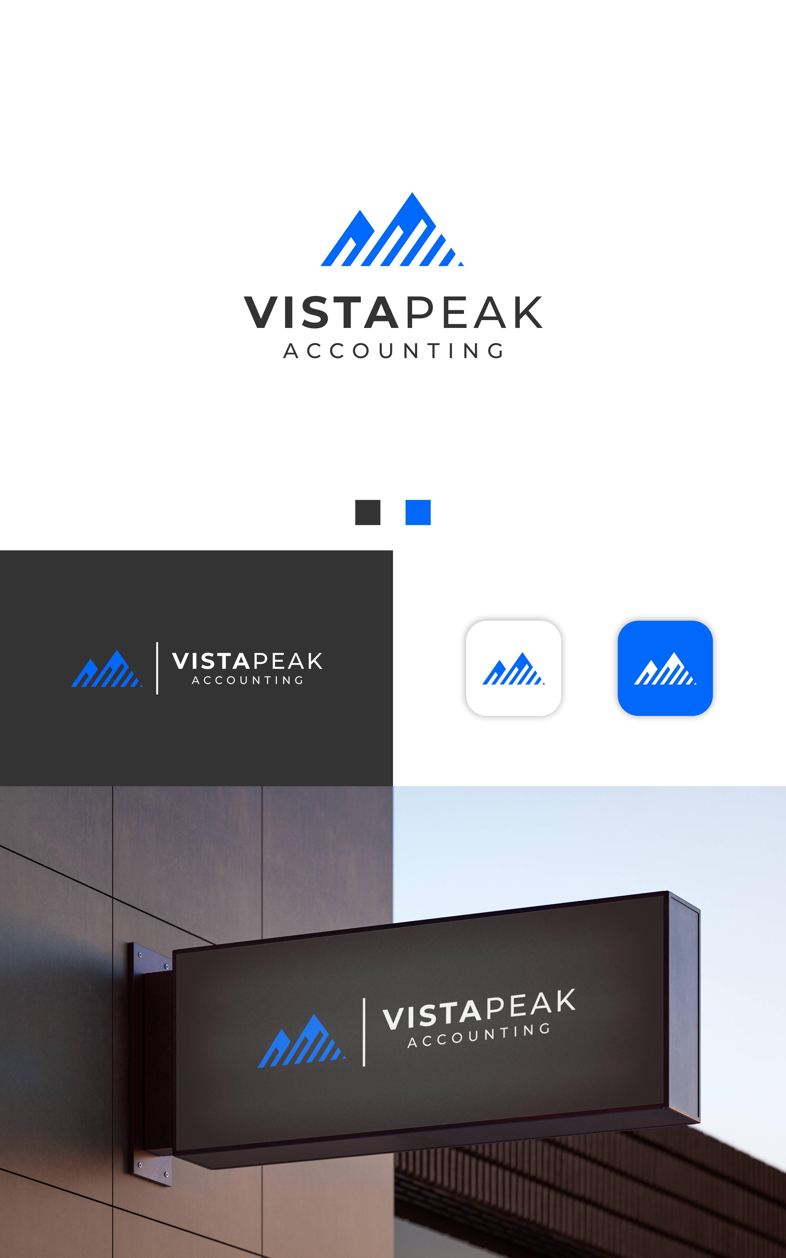 Logo Design by Dell_a.Design for Vistapeak Accounting | Design #36010436