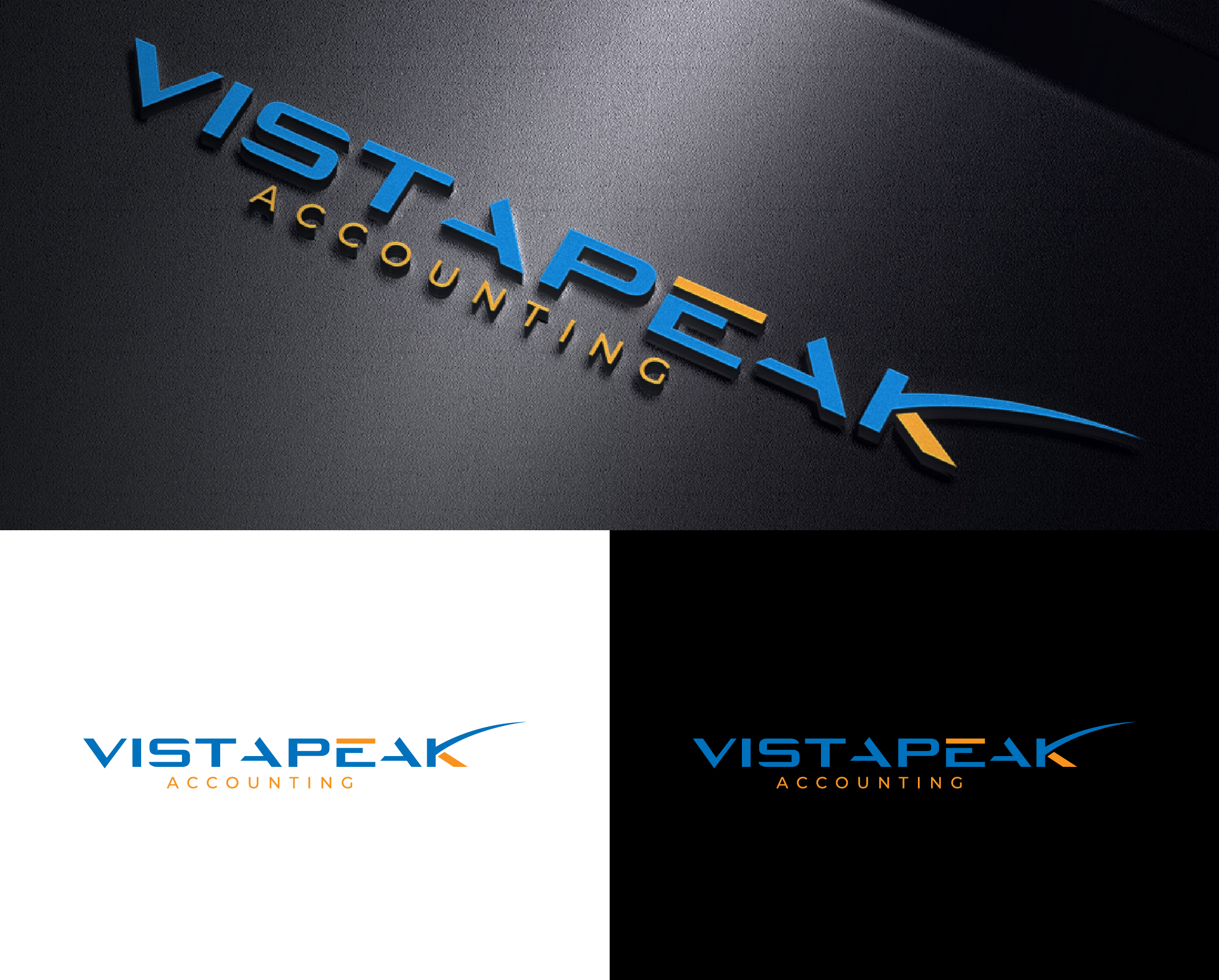 Logo Design by Creative Poli for Vistapeak Accounting | Design #36029074