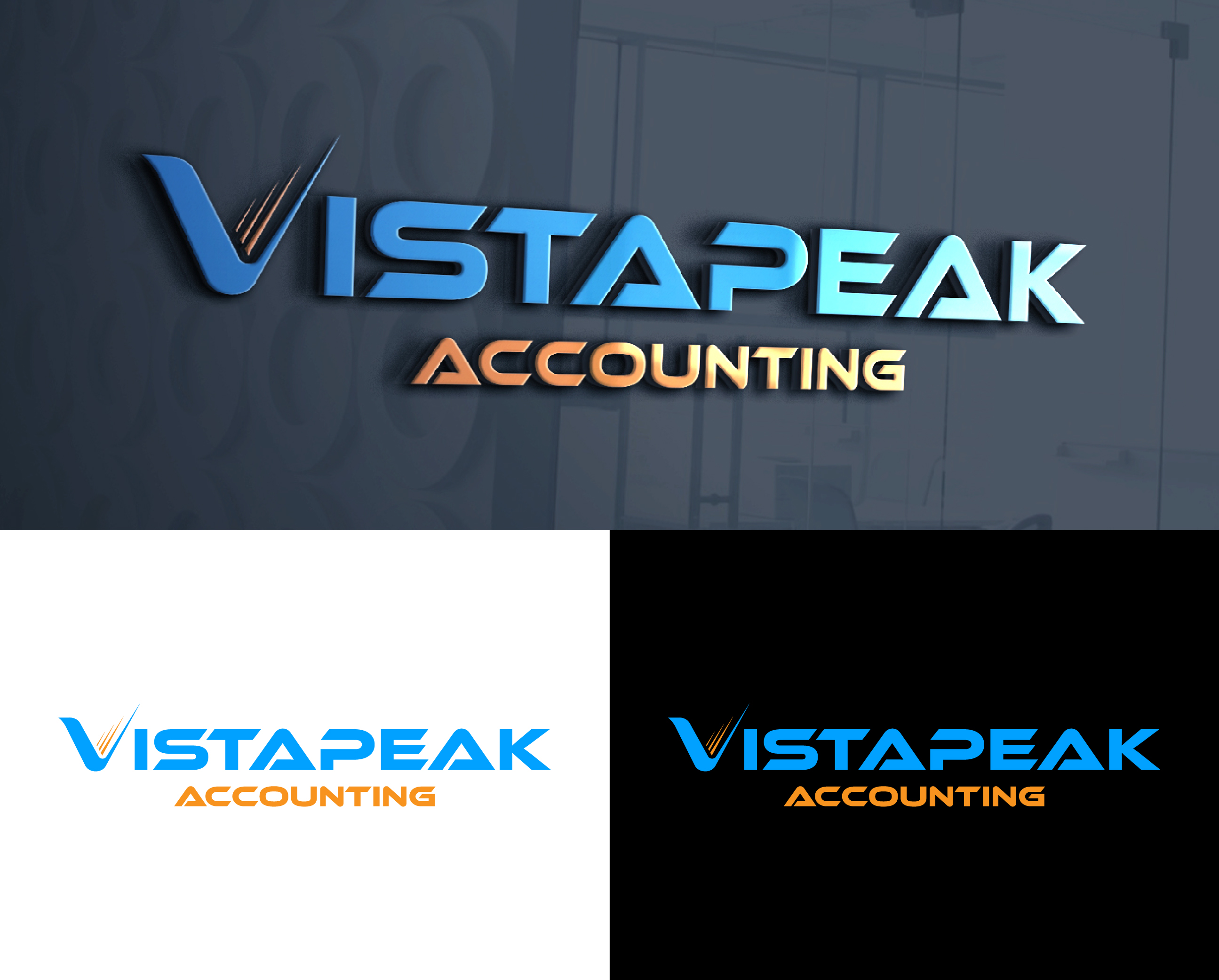 Logo Design by Creative Poli for Vistapeak Accounting | Design #36029119