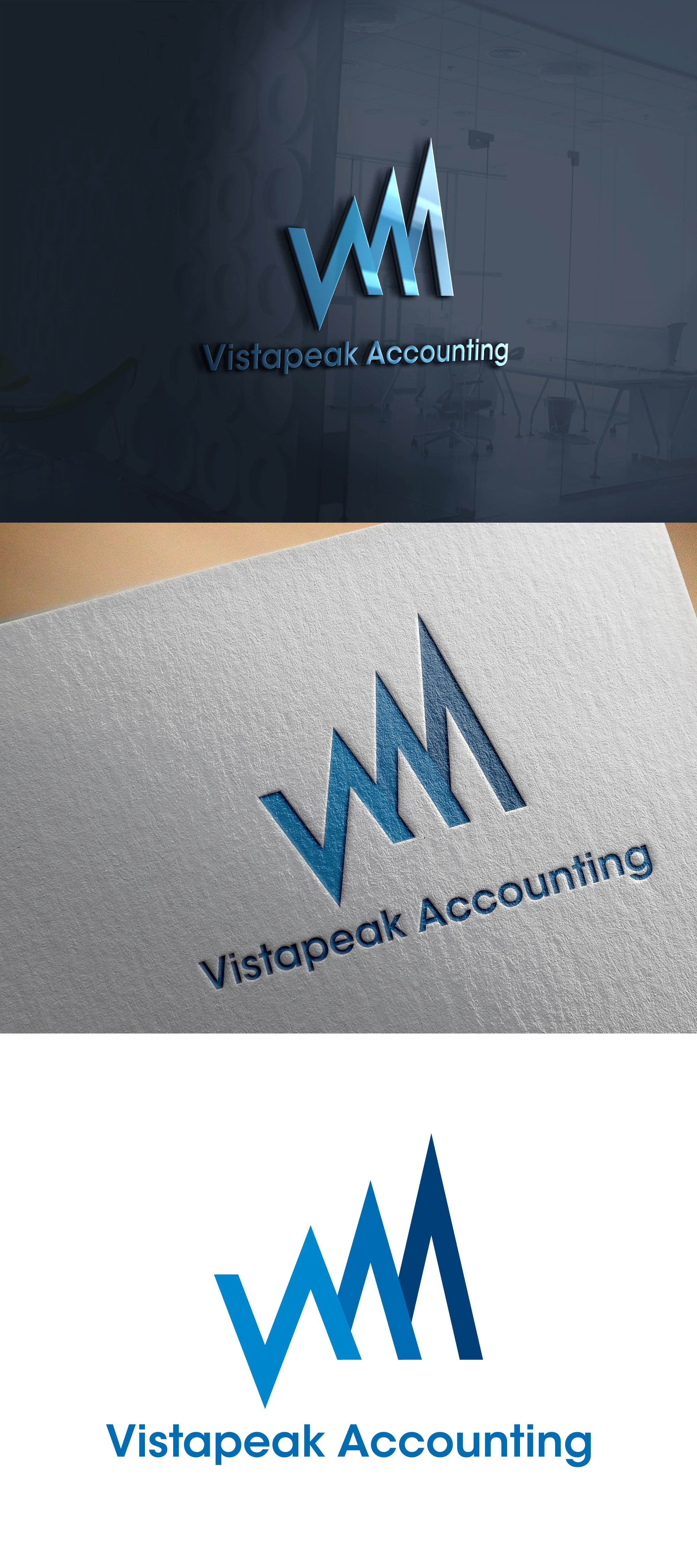 Logo Design by sariaka for Vistapeak Accounting | Design #36019722