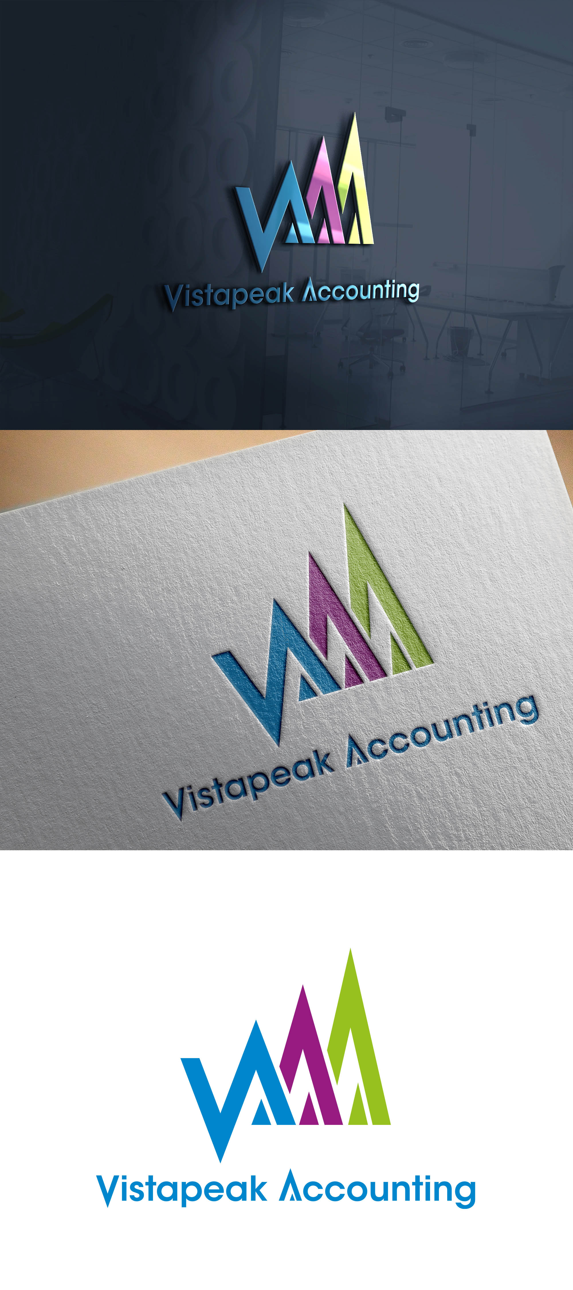 Logo Design by ddog for Vistapeak Accounting | Design #36020784