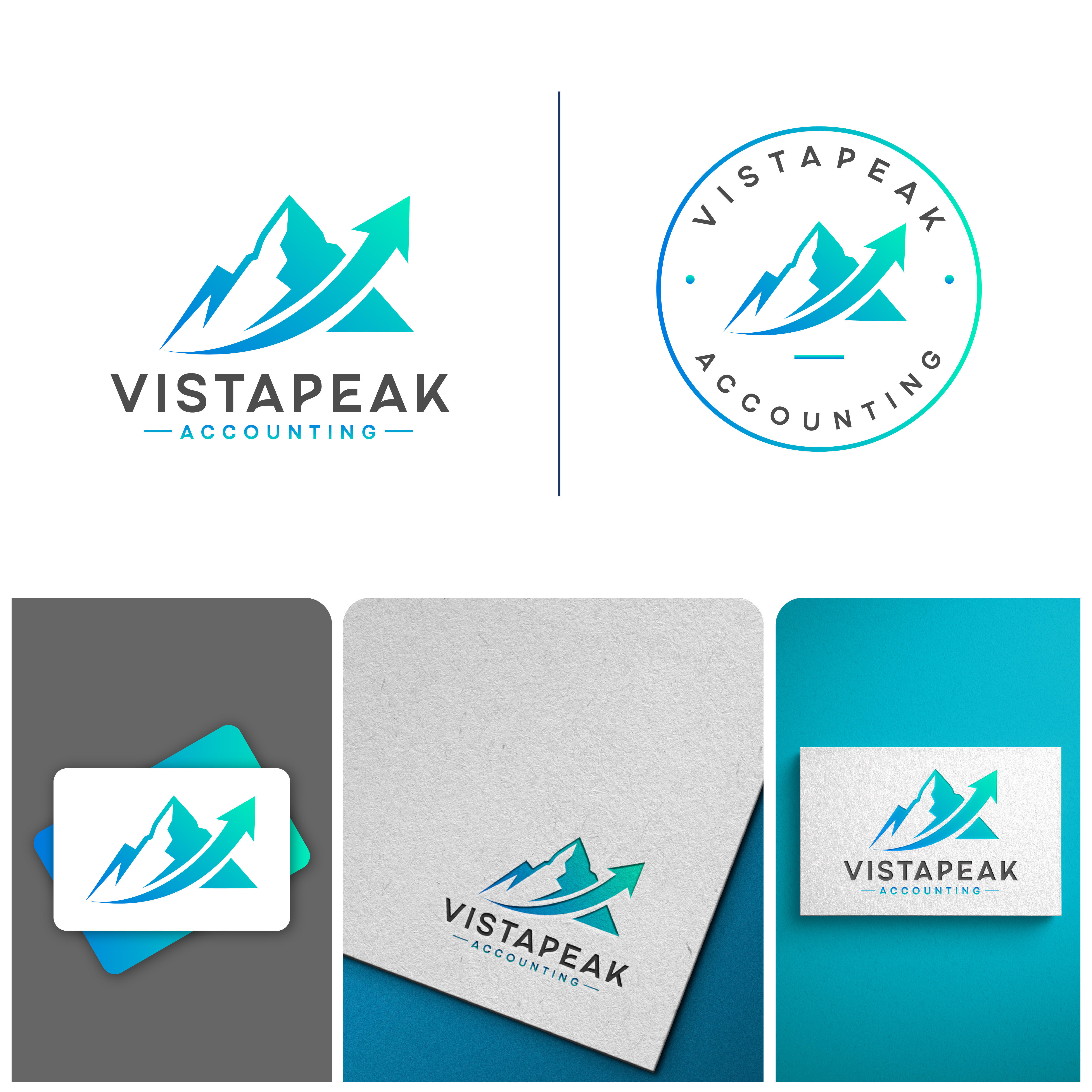 Logo Design by techsungraphic02 for Vistapeak Accounting | Design #36014203