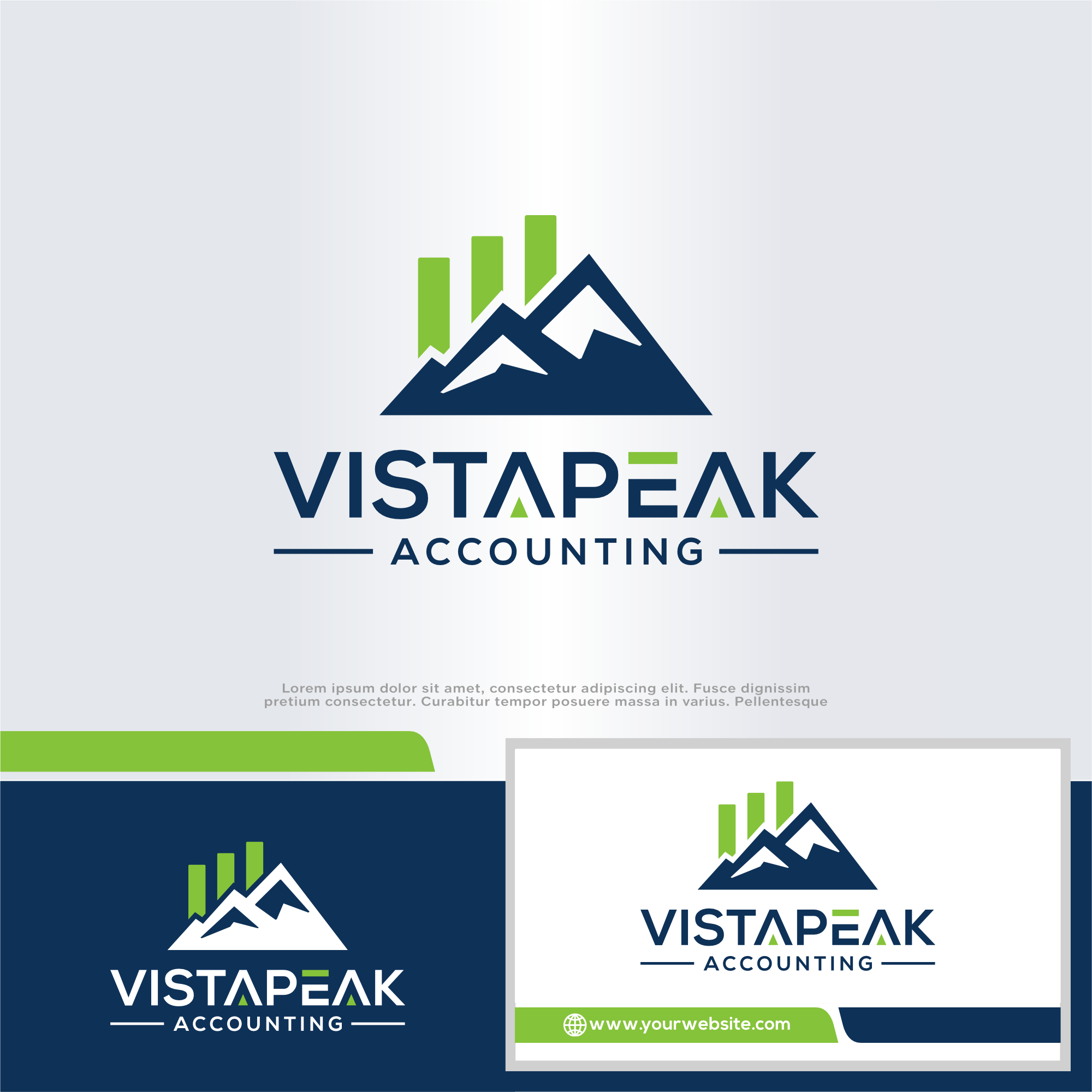 Logo Design by win it for Vistapeak Accounting | Design #36011397