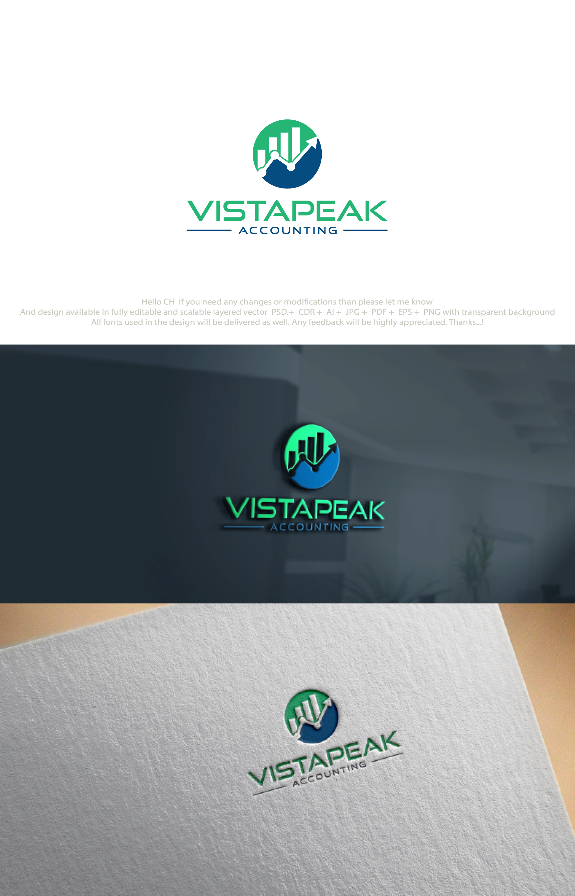 Logo Design by NexaBrand for Vistapeak Accounting | Design #36016523