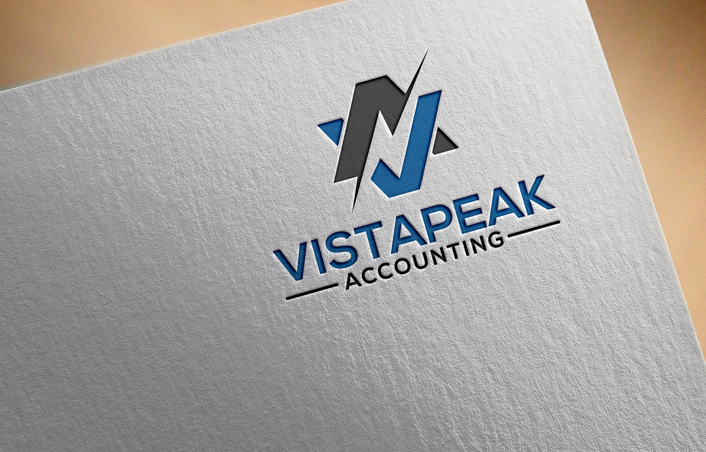 Logo Design by Jubaidur Kit for Vistapeak Accounting | Design #36023703