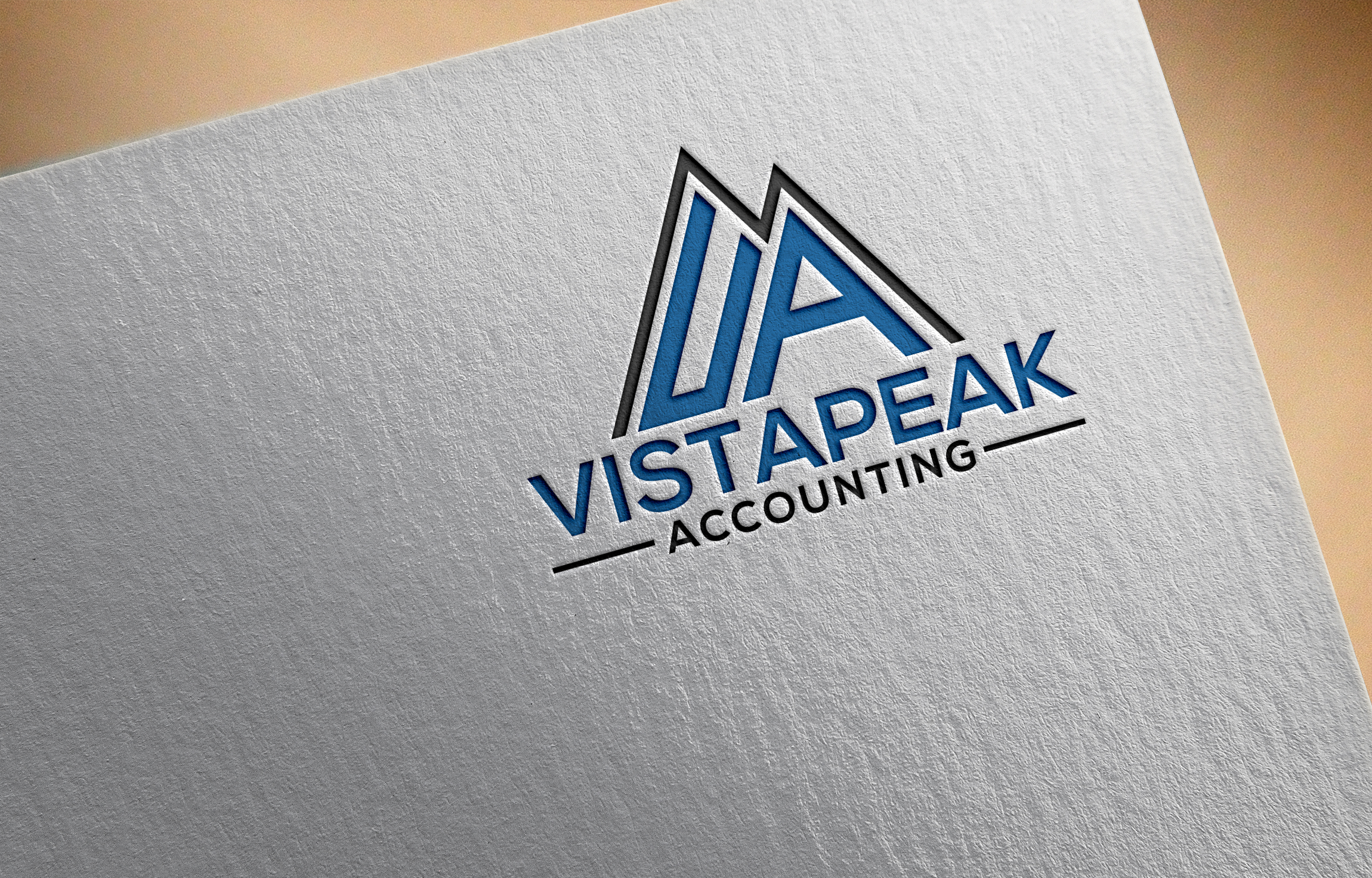Logo Design by Jubaidur Kit for Vistapeak Accounting | Design #36023704