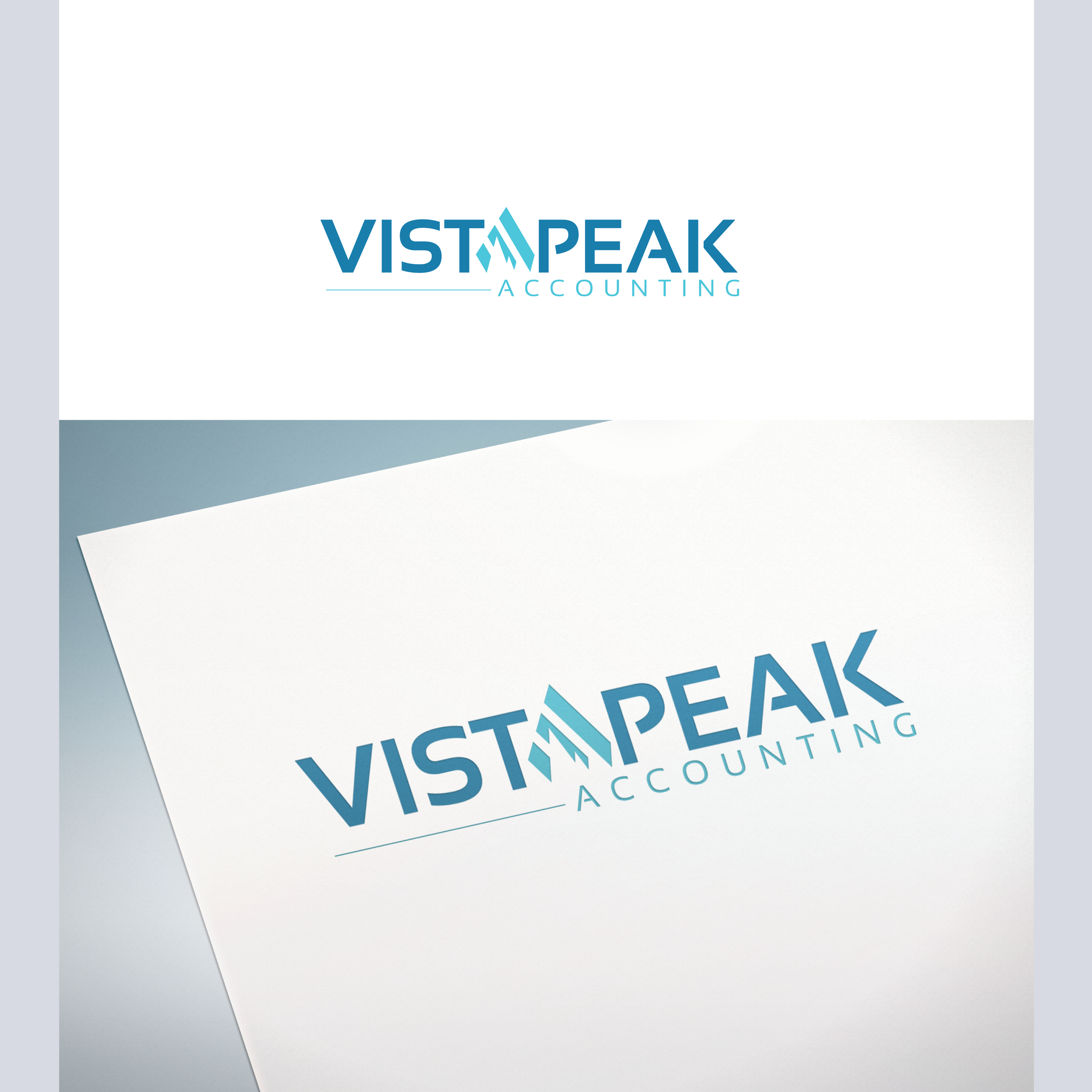Logo Design by UMBRA Designs for Vistapeak Accounting | Design #36010412
