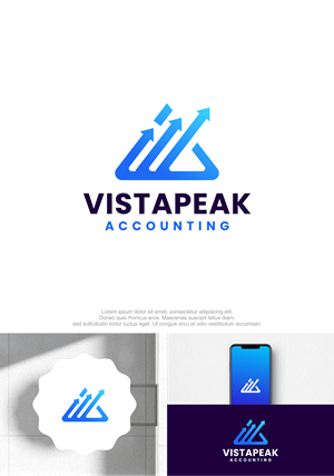 Logo Design by M.Syaiful Huda for Vistapeak Accounting | Design: #36011196