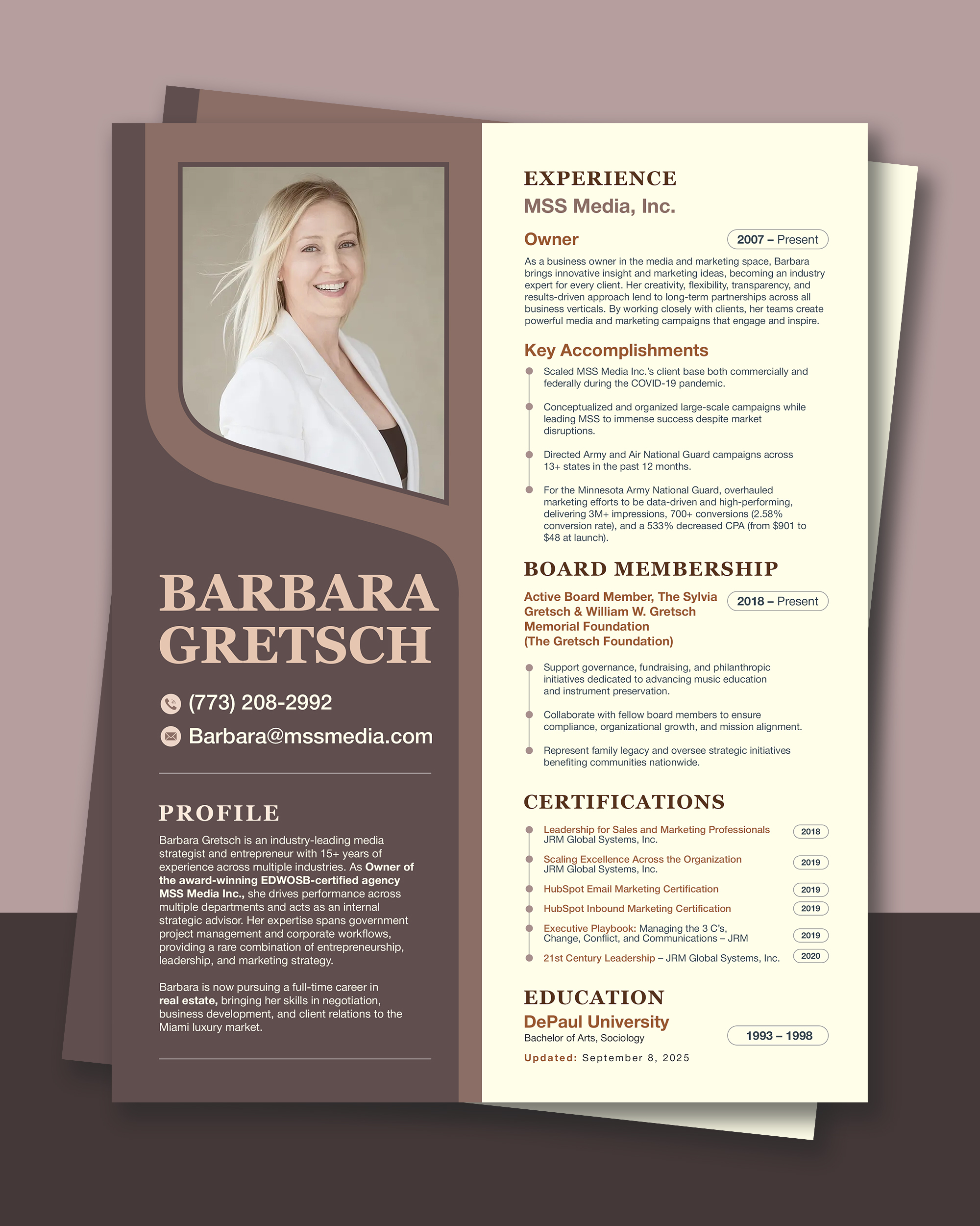 Resume Design by debdesign for this project | Design #36018927