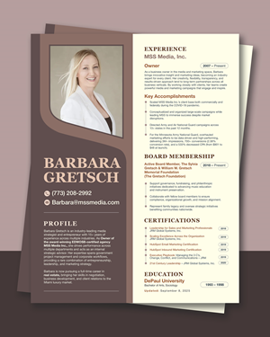 Resume Design by debdesign for this project | Design: #36018927