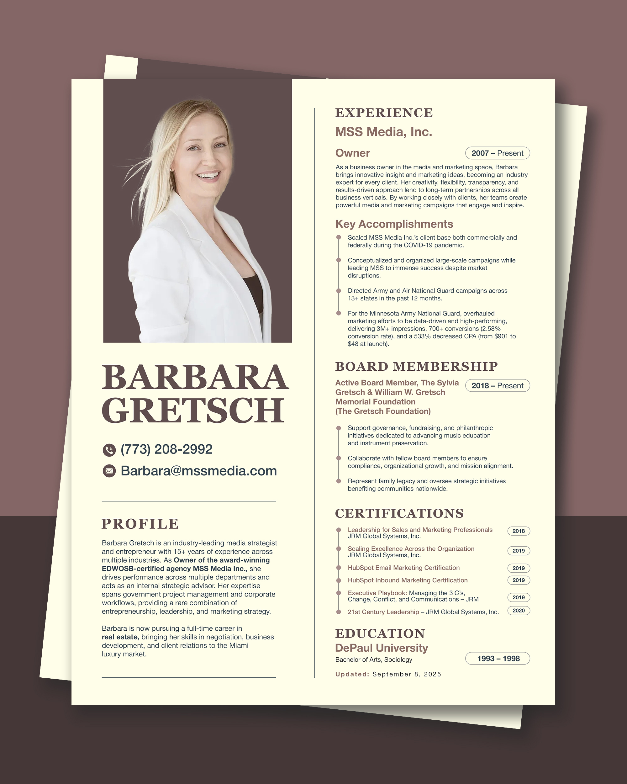 Resume Design by debdesign for this project | Design #36018928