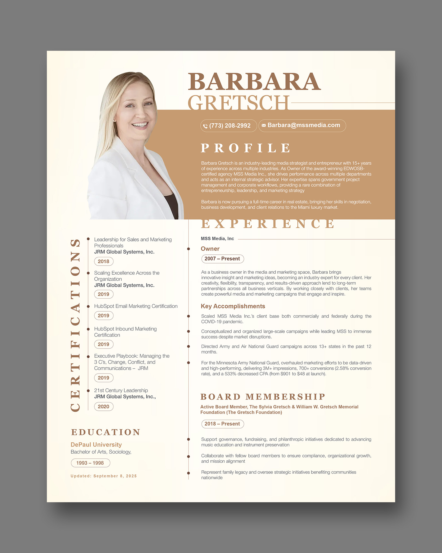 Resume Design by debdesign for this project | Design #36018933
