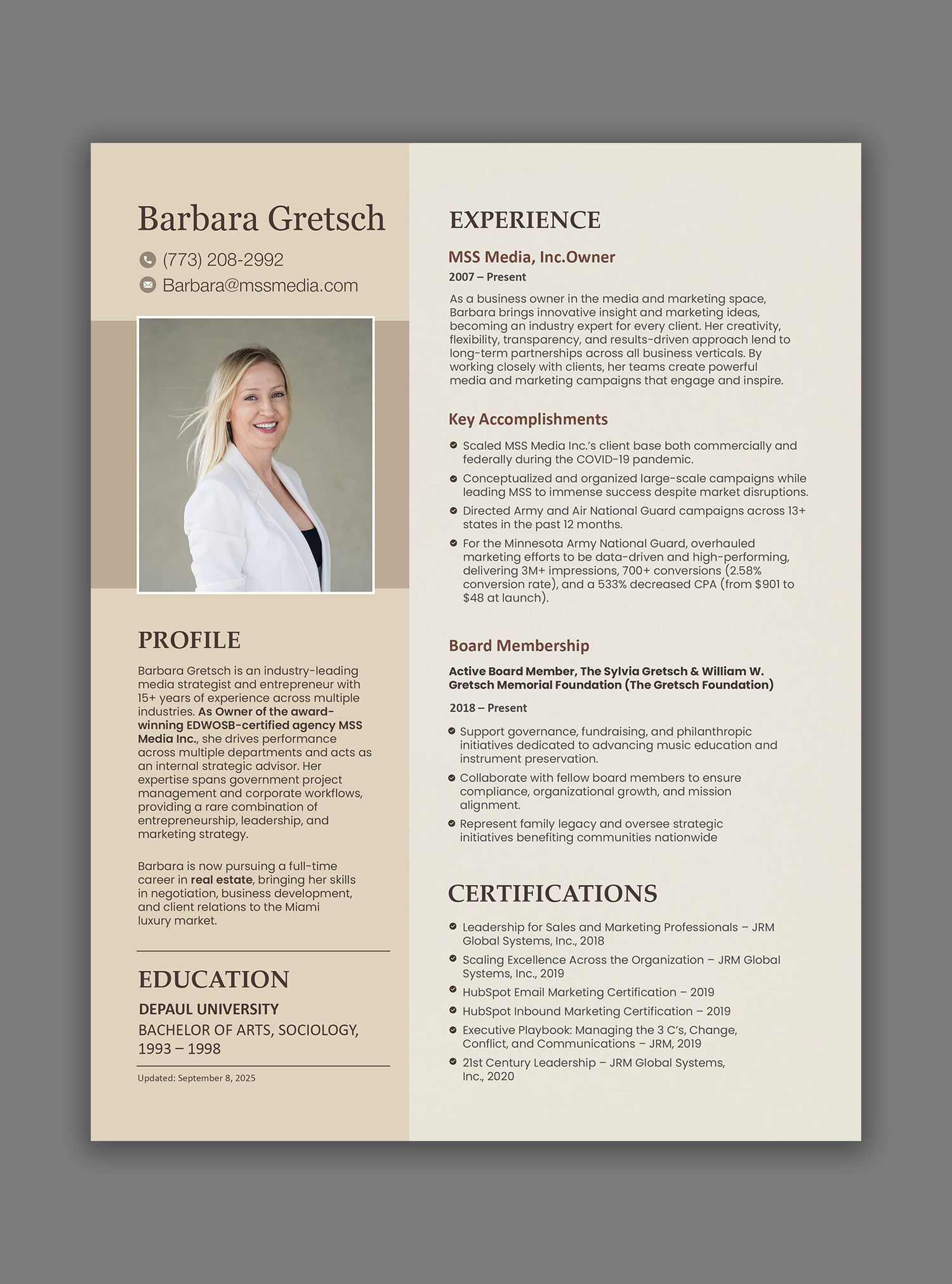 Resume Design by debdesign for this project | Design #36019006