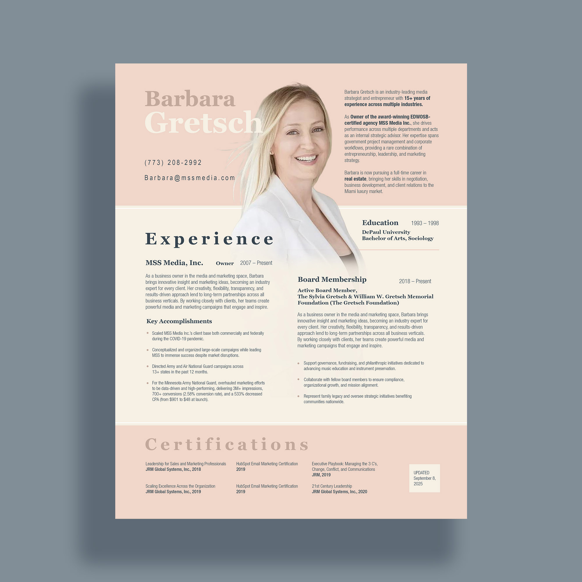 Resume Design by debdesign for this project | Design #36019057