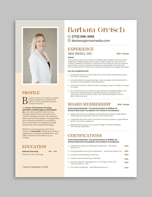 Resume Design by debdesign for this project | Design: #36019165