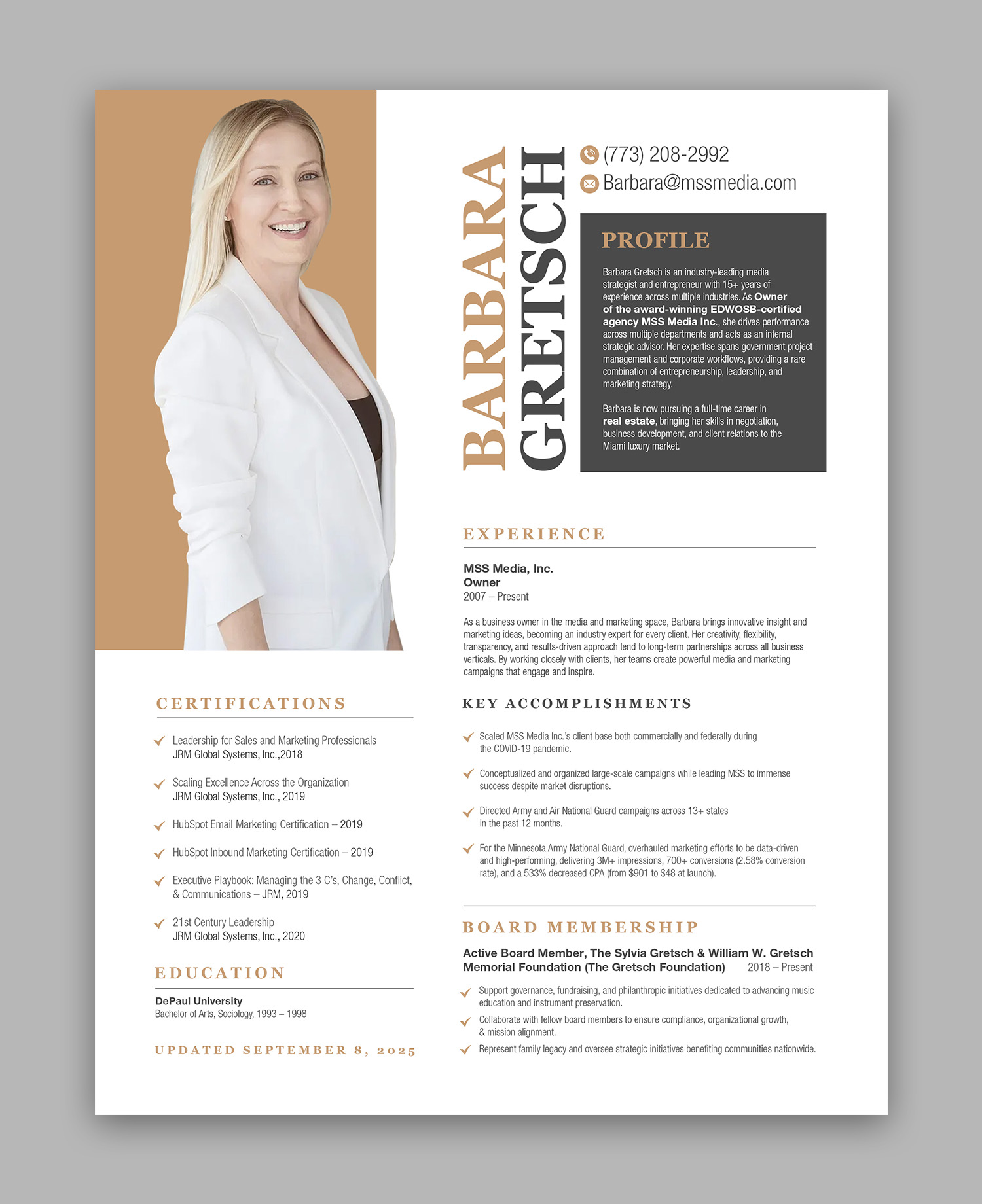 Resume Design by debdesign for this project | Design #36019327
