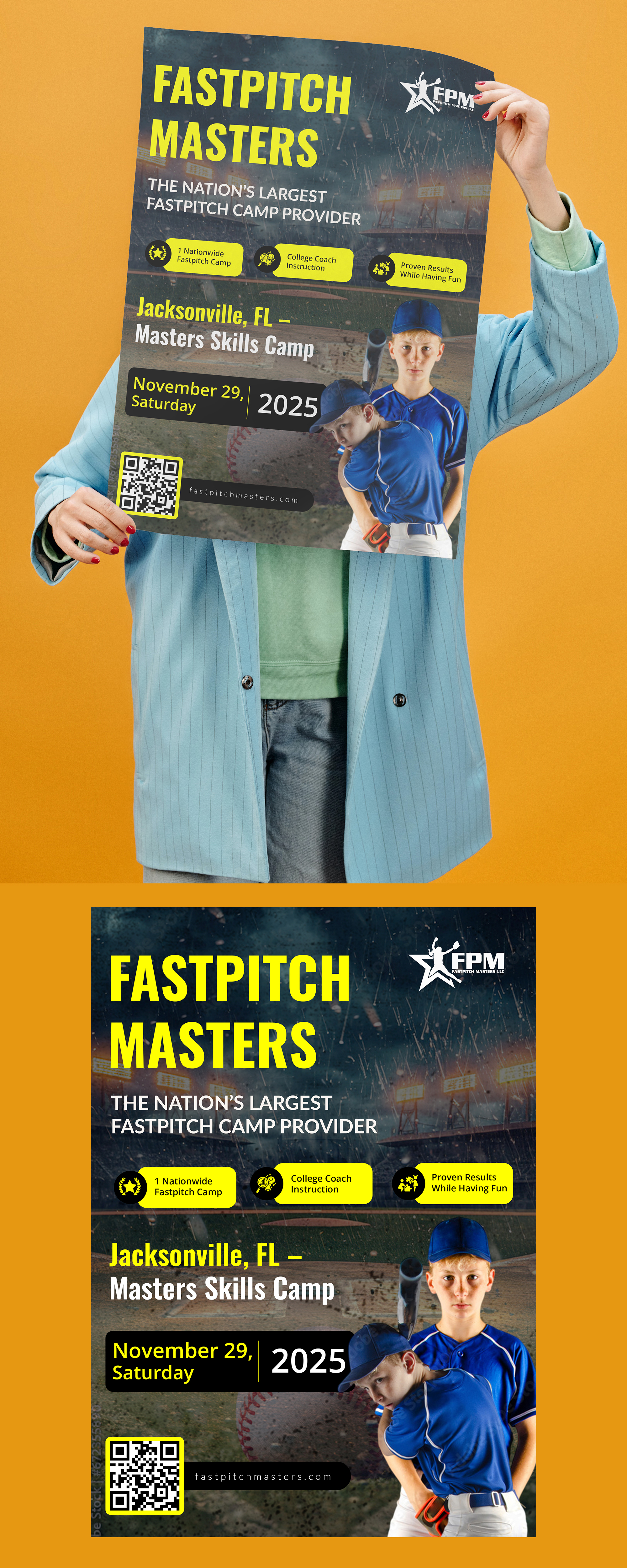 Flyer Design by Design Motion for Fastpitch Masters LLC | Design #36021420