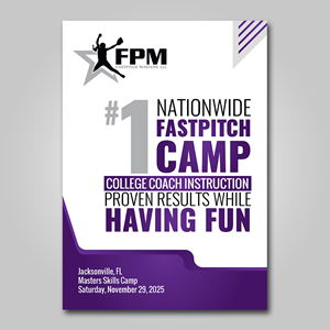 Design de Flyer par YourLogoMaster pour Fastpitch Masters LLC | Design : #36030967