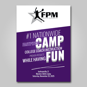 Design de Flyer par YourLogoMaster pour Fastpitch Masters LLC | Design : #36030968