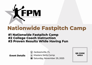 Diseño de Flyer por Vertikus para Fastpitch Masters LLC | Diseño: #36024645