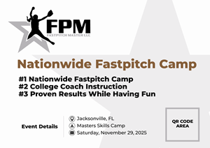 Diseño de Flyer por Vertikus para Fastpitch Masters LLC | Diseño: #36024698