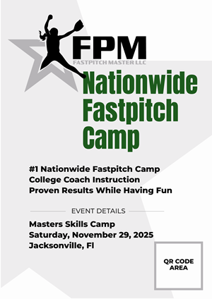 Diseño de Flyer por Vertikus para Fastpitch Masters LLC | Diseño: #36024703